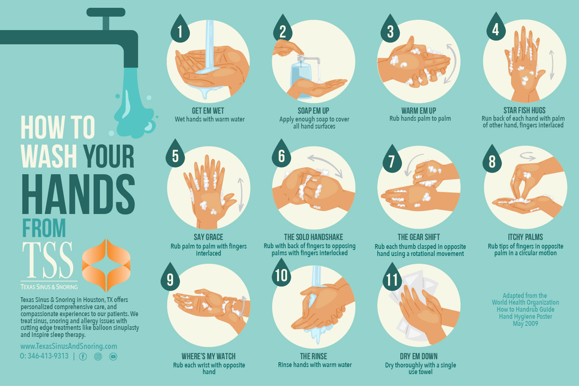 How to Wash Hands Texas Sinus and Snoring